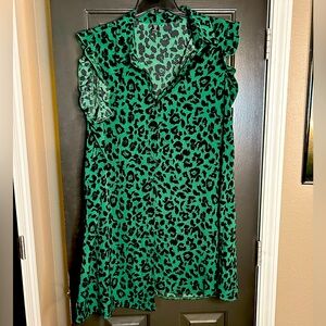 SHEIN Ruffle Button Down Dress